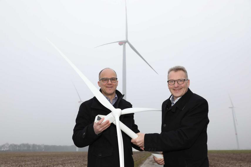 3 neue Windräder der NEW in Linnich
